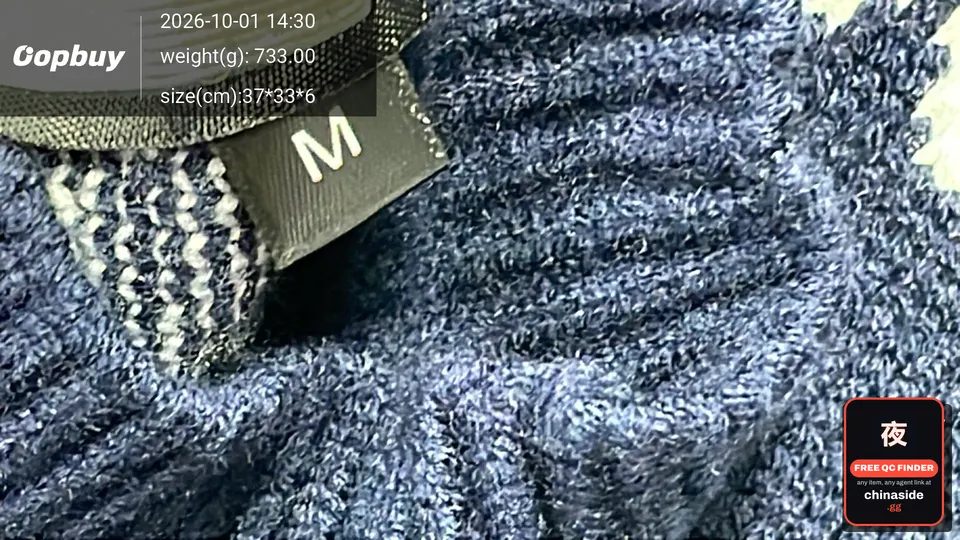 QC photo of the Gucci Double G Pattern Wool Sweater