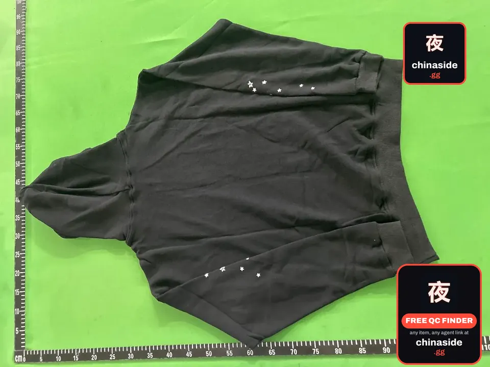QC photo of the Spider 555 Hoodie