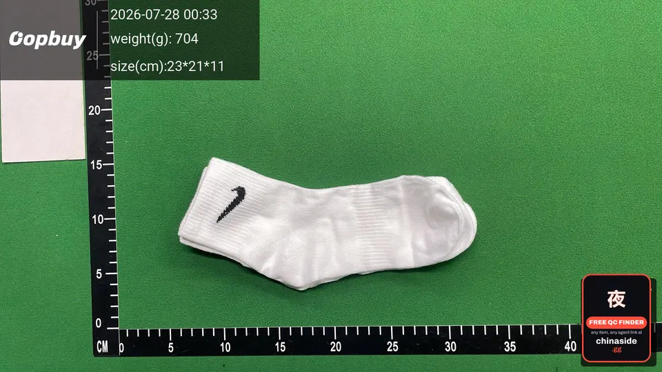 QC photo of the Socks
