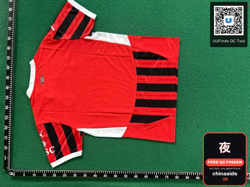 QC photo of the Football Jersey Uniform