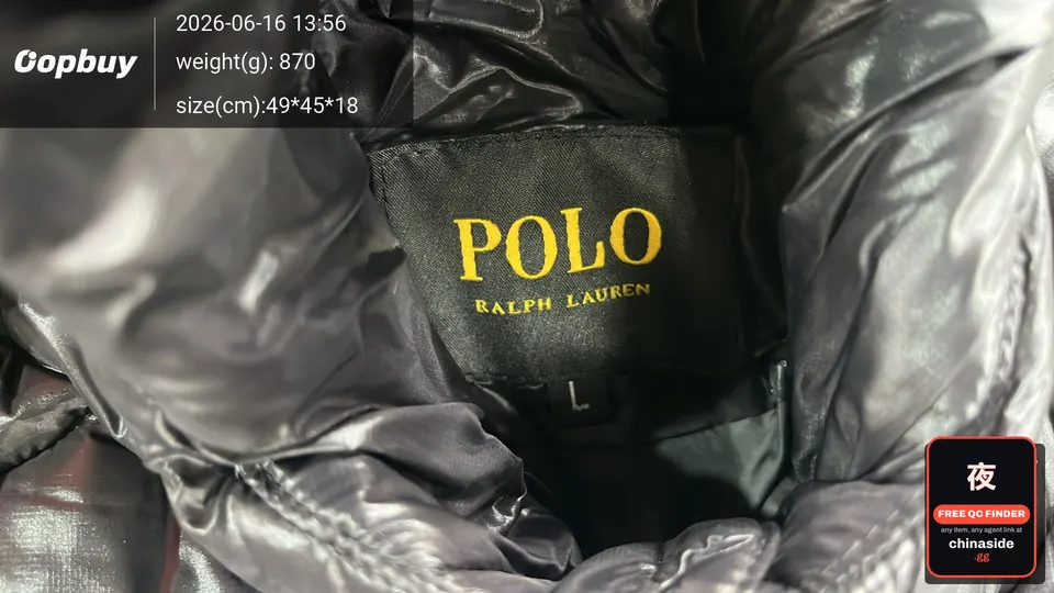 QC photo of the Down Cotton Jacket