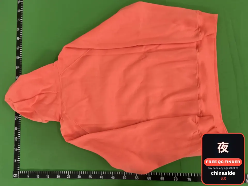 QC photo of the Flocked Hoodie Sweatshirt