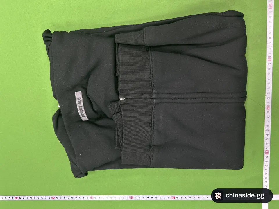 QC photo of the 3D Silicone Letter Flocked Hoodie