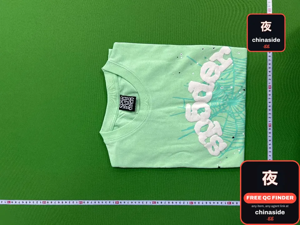 QC photo of the American-Style Letter Print T-Shirt