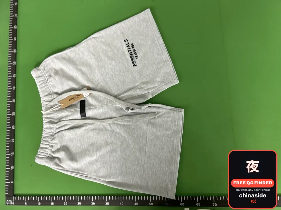QC photo of the Letter-Print Drawstring Shorts