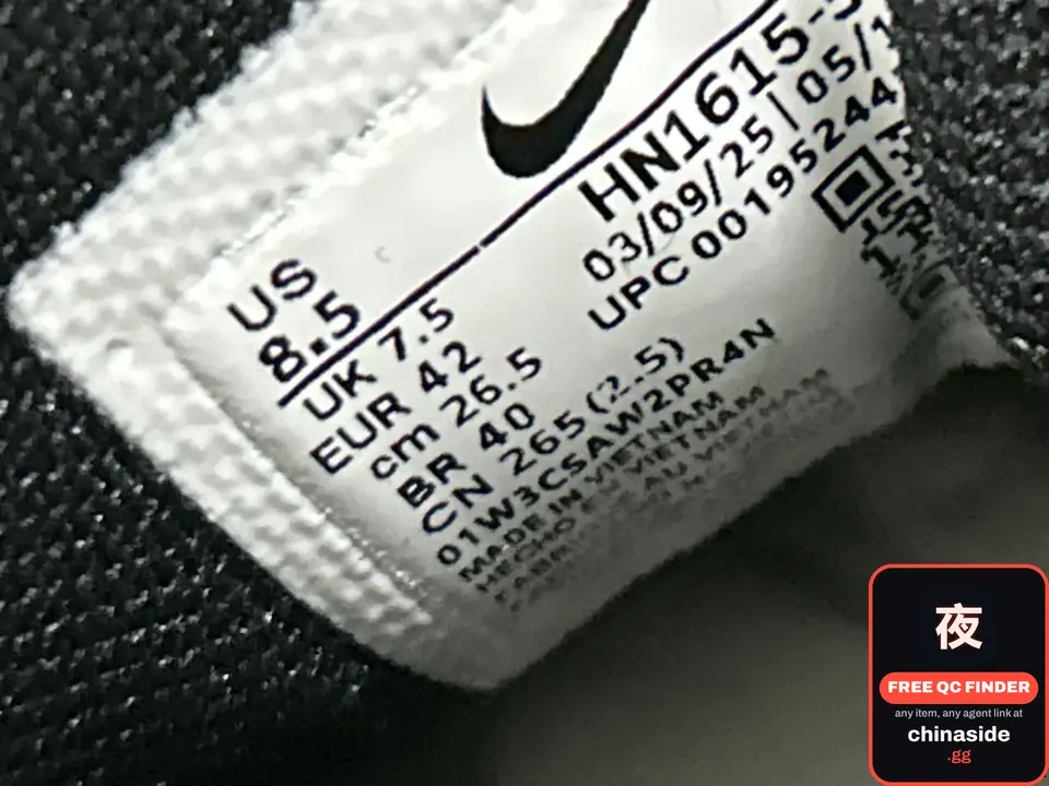 QC photo of the Nike Shox TL Running Shoes