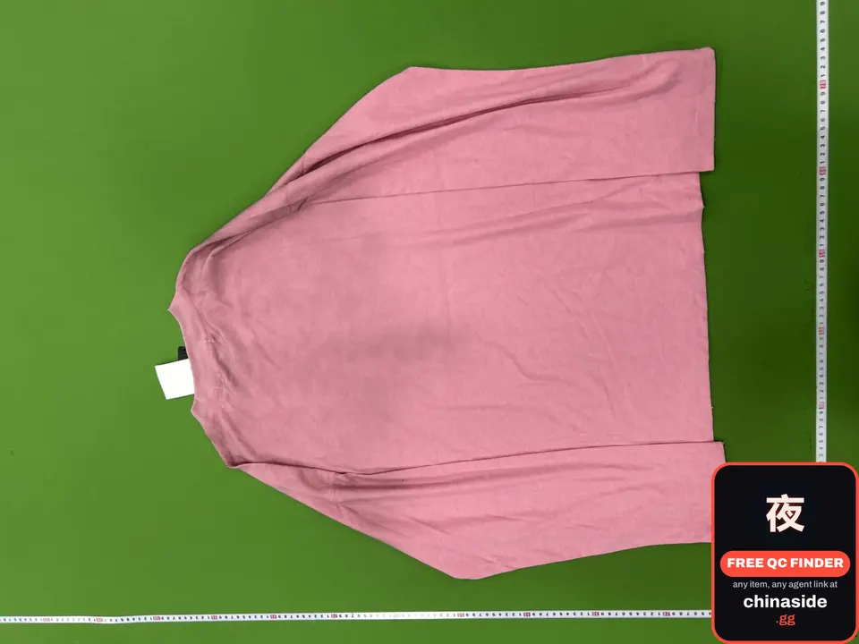 QC photo of the Distressed Long Sleeve Tee