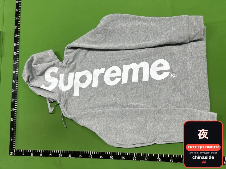 QC photo of the Men's Streetwear Heavyweight Fleece Hoodie