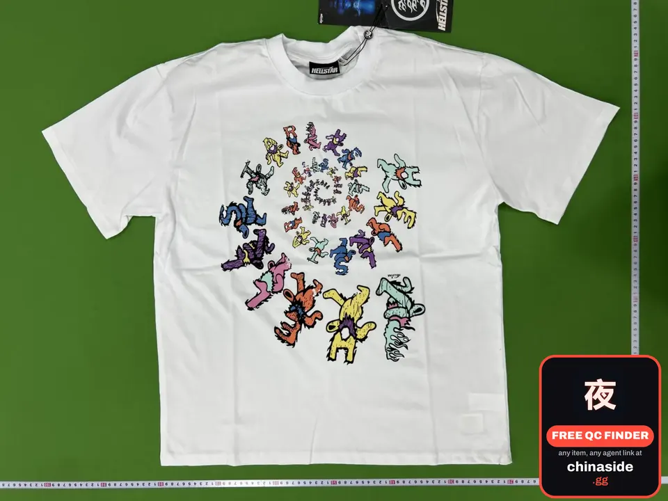 QC photo of the hellstar tee