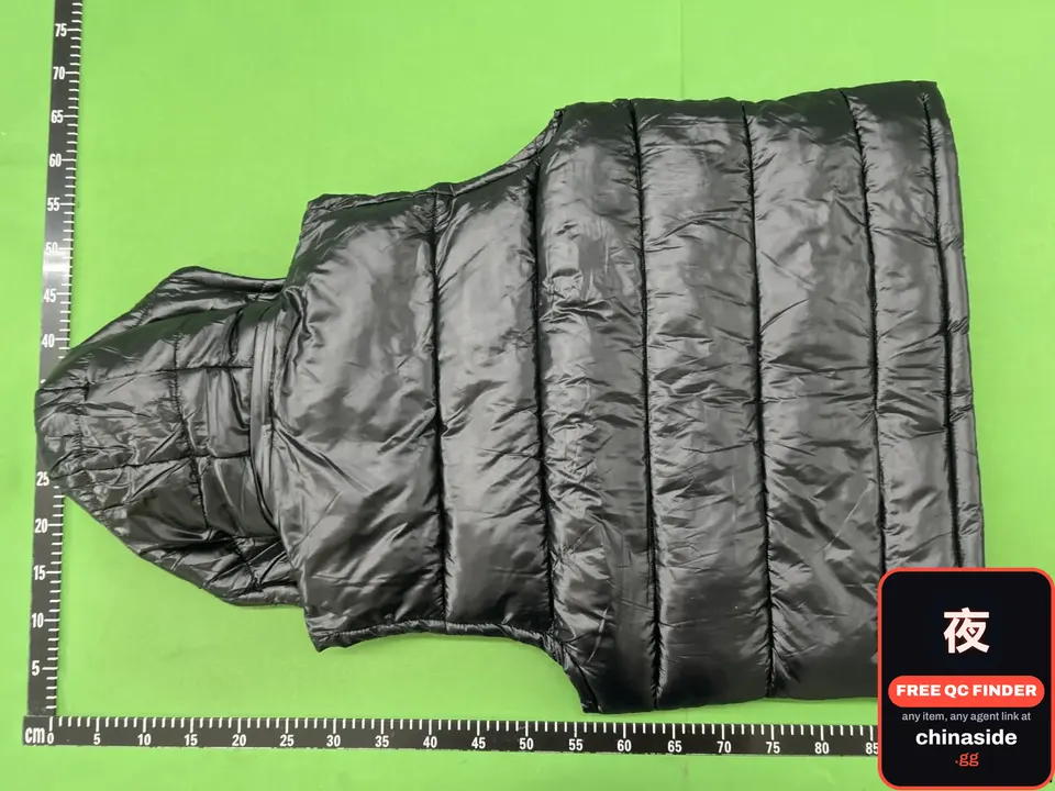 QC photo of the Mongolian Family Color Stripe Hooded Cotton Vest