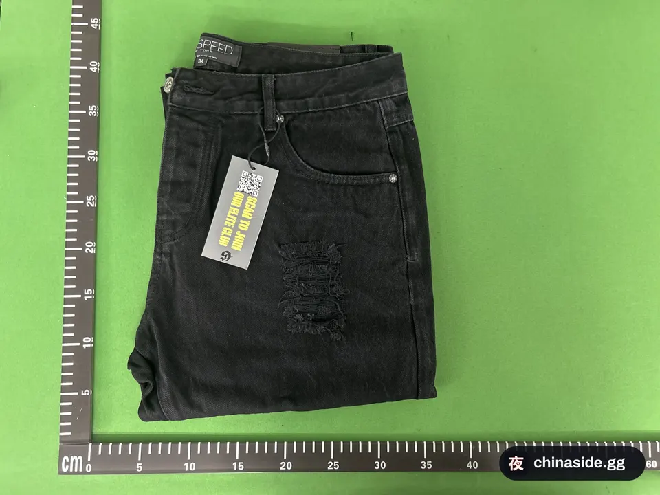 QC photo of the Slim-fit Straight-leg Graffiti Jeans