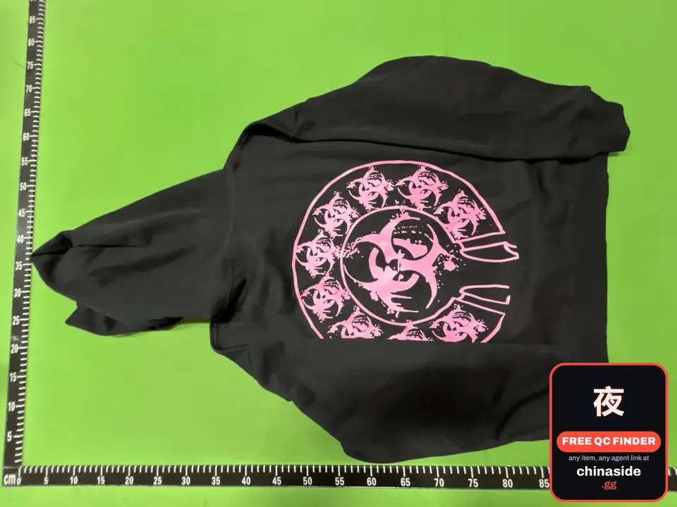 QC photo of the Horror Print Drolandmiller Hoodie