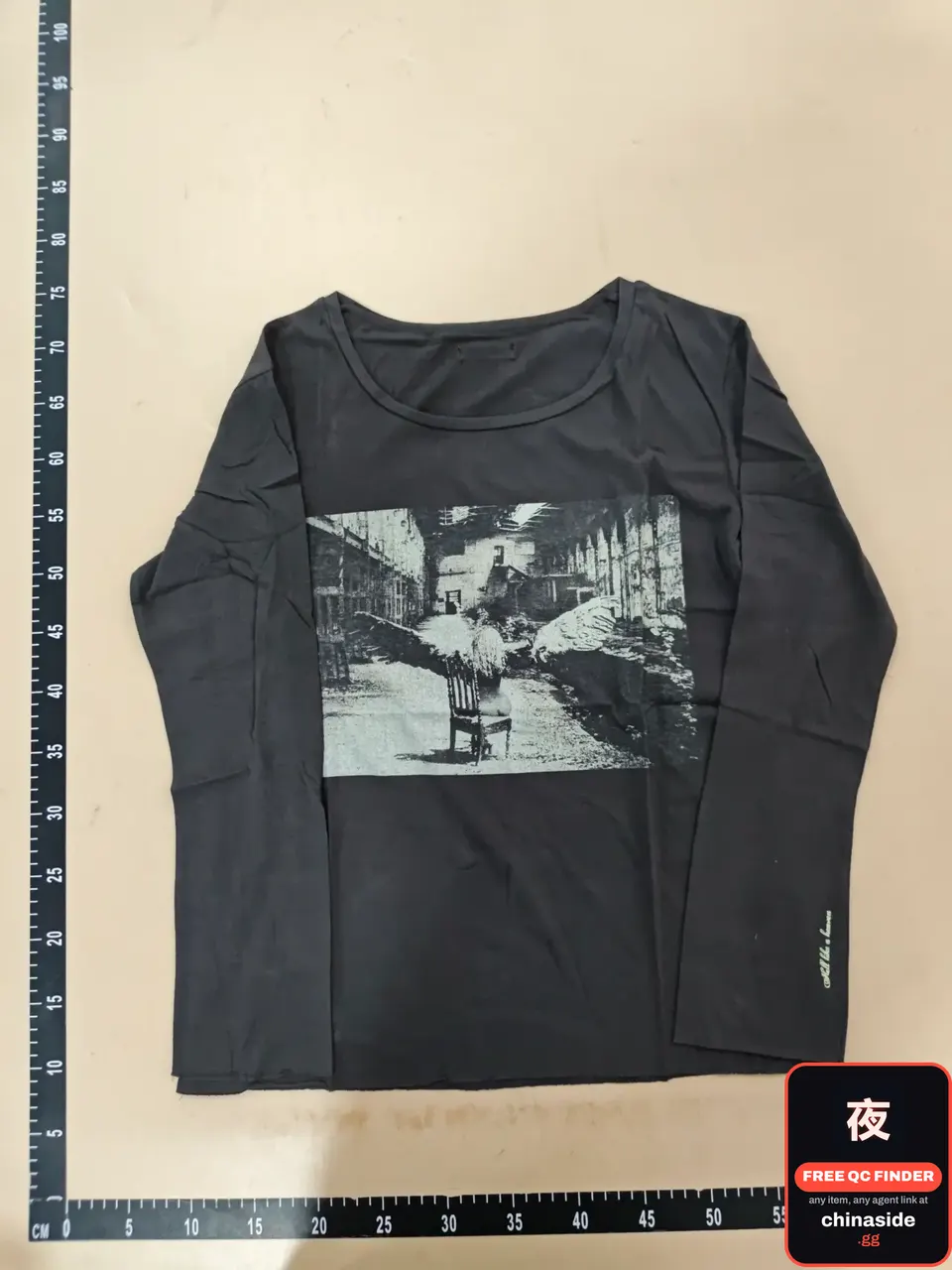 QC photo of the Paradise TEAR Double-Sided Print Tee