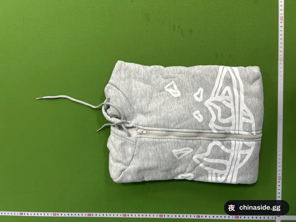QC photo of the Dx Foam Print Alphabet Hoodie