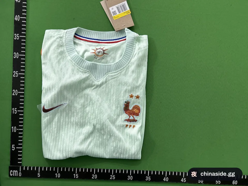 QC photo of the France Away Player's Edition Jersey